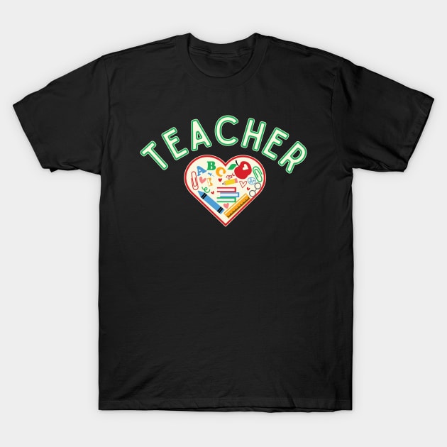 Teaching Fills My Heart T-Shirt by jtranphoto